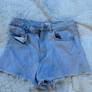 Zara Light Blue Jean Shorts- 10